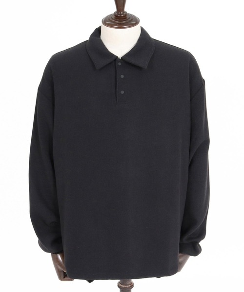GLIMCLAP(グリムクラップ)の「ms6569-Wool-Blend Woven Pullover Shirt プルオーバーシャツ(211-018-gla-cg)(シャツ/ブラウス・メンズ・ブラック/チャコールグレー・S/L/M)」の17枚目の写真