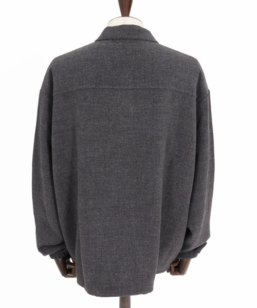 GLIMCLAP(グリムクラップ)の「ms6569-Wool-Blend Woven Pullover Shirt プルオーバーシャツ(211-018-gla-cg)(シャツ/ブラウス・メンズ・ブラック/チャコールグレー・S/L/M)」の20枚目の写真