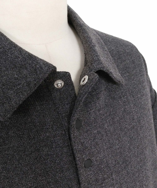 GLIMCLAP(グリムクラップ)の「ms6569-Wool-Blend Woven Pullover Shirt プルオーバーシャツ(211-018-gla-cg)(シャツ/ブラウス・メンズ・ブラック/チャコールグレー・S/L/M)」の22枚目の写真