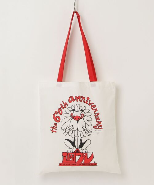 TOKYO CULTUART by BEAMS(トウキョウカルチャートバイビームス)の「週プレAnzai Tote(トートバッグ・レディース・ホワイト・ONE SIZE)」の1枚目の写真