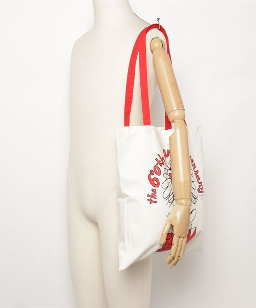 TOKYO CULTUART by BEAMS(トウキョウカルチャートバイビームス)の「週プレAnzai Tote(トートバッグ・レディース・ホワイト・ONE SIZE)」の5枚目の写真
