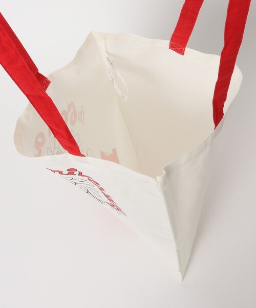 TOKYO CULTUART by BEAMS(トウキョウカルチャートバイビームス)の「週刊プレイボーイ / 安齋肇 Cover Tote Bag(トートバッグ・レディース・ホワイト・ONE SIZE)」の6枚目の写真