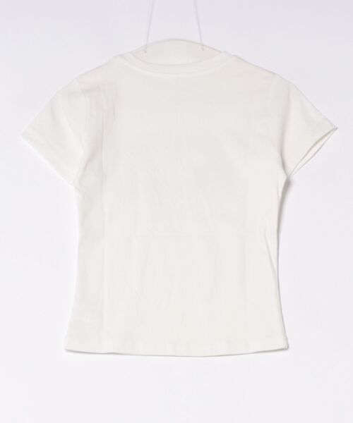 AsheKsha（アシクシャ）の「ハート柄のワンちゃんプリント スリムフィット半袖Tシャツ（Tシャツ/カットソー・レディース・ホワイト・M）」の13枚目の写真