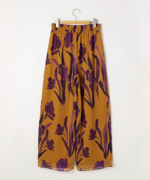 NOLLEY’S(ノーリーズ)の「《セットアップ対応》ウォッシャブルDEVEAUX花柄楊柳パンツ(その他パンツ・レディース・イエロー系その他・38/36)」の18枚目の写真