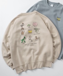 Disney（ディズニー）の「【71】【Disney/ディズニー】ミッキーマウス/ベイマックス/トイストーリー/裏起毛 クルーネック スウェット/バックプリント/ユニセックス/レディース/メンズ（S）（スウェット）」