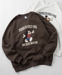 Disney（ディズニー）の「【71】【Disney/ディズニー】ミッキーマウス/ベイマックス/トイストーリー/裏起毛 クルーネック スウェット/バックプリント/ユニセックス/レディース/メンズ（S）（スウェット）」
