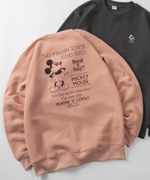 Disney（ディズニー）の「【71】【Disney/ディズニー】ミッキーマウス/ベイマックス/トイストーリー/裏起毛 クルーネック スウェット/バックプリント/ユニセックス/レディース/メンズ（S）（スウェット）」
