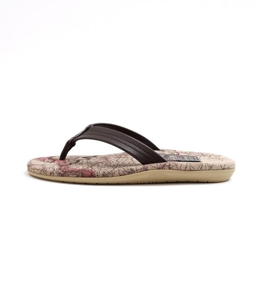AVIREX(アヴィレックス)の「《AVIREX×ISLAND SLIPPER》MAP PATTERN TONG SANDAL / アイランドスリッパ トングサンダル / AVIREX / アヴィレックス(サンダル・メンズ・ベージュ/ブラック・10/9/8/7)」の8枚目の写真