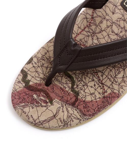AVIREX(アヴィレックス)の「《AVIREX×ISLAND SLIPPER》MAP PATTERN TONG SANDAL / アイランドスリッパ トングサンダル / AVIREX / アヴィレックス(サンダル・メンズ・ベージュ/ブラック・10/9/8/7)」の11枚目の写真