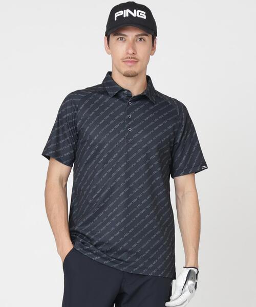 [PING APPAREL] лёгкий блузер байер слог трикотаж поло с коротким рукавом (MENS)