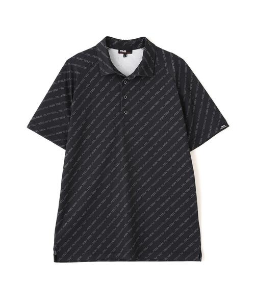 PING（ピン）の「【PING APPAREL】軽量ブリスターバイアスロゴストライププリント半袖ポロシャツ (MENS)（ポロシャツ・メンズ・ホワイト/ブラック・LL/M/L）」の6枚目の写真