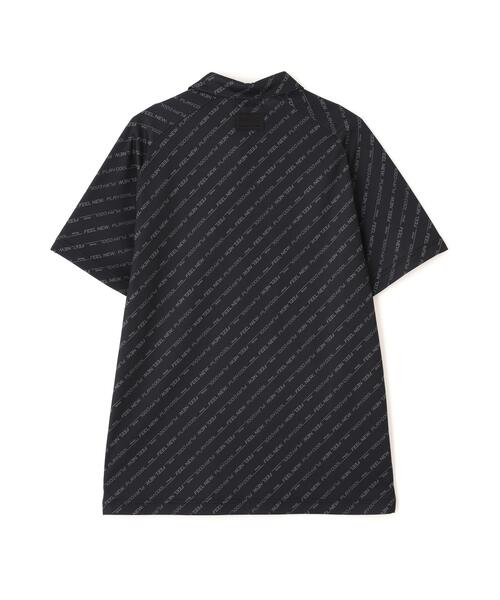 PING（ピン）の「【PING APPAREL】軽量ブリスターバイアスロゴストライププリント半袖ポロシャツ (MENS)（ポロシャツ・メンズ・ホワイト/ブラック・LL/M/L）」の7枚目の写真