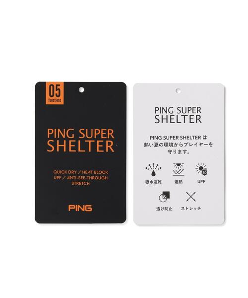 PING（ピン）の「【PING APPAREL】軽量ブリスターバイアスロゴストライププリント半袖ポロシャツ (MENS)（ポロシャツ・メンズ・ホワイト/ブラック・LL/M/L）」の9枚目の写真