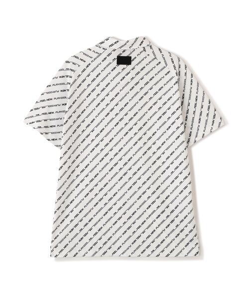 PING（ピン）の「【PING APPAREL】軽量ブリスターバイアスロゴストライププリント半袖ポロシャツ (MENS)（ポロシャツ・メンズ・ホワイト/ブラック・LL/M/L）」の13枚目の写真