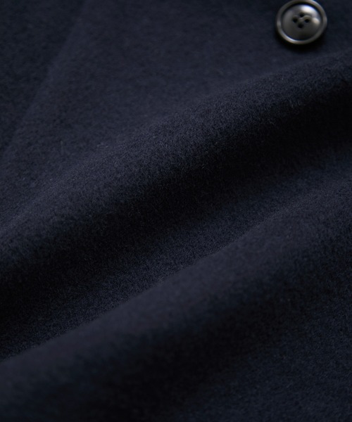 le cercle ADAM ET ROPE'（ルセルクルアダムエロペ）の「尾州スタンドカラーミドル丈コート（その他アウター・レディース・ベージュ/ネイビー・FREE）」の4枚目の写真
