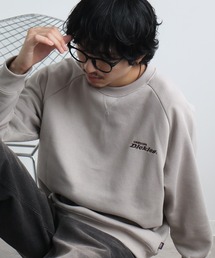 【GENUINE DICKIES/ジェニュインディッキーズ】裏起毛 配色 刺繍ロゴ ワッフルフリース スウェット トレーナー