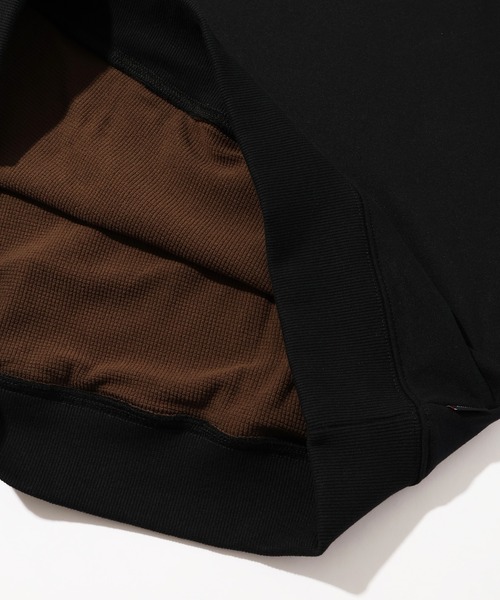 Dickies(ディッキーズ)の「【GENUINE DICKIES/ジェニュインディッキーズ】裏起毛 配色 刺繍ロゴ ワッフルフリース スウェット トレーナー(スウェット・メンズ・グレイッシュベージュ/オートミール/ブラウン/ブラック・M/L/XL)」の9枚目の写真