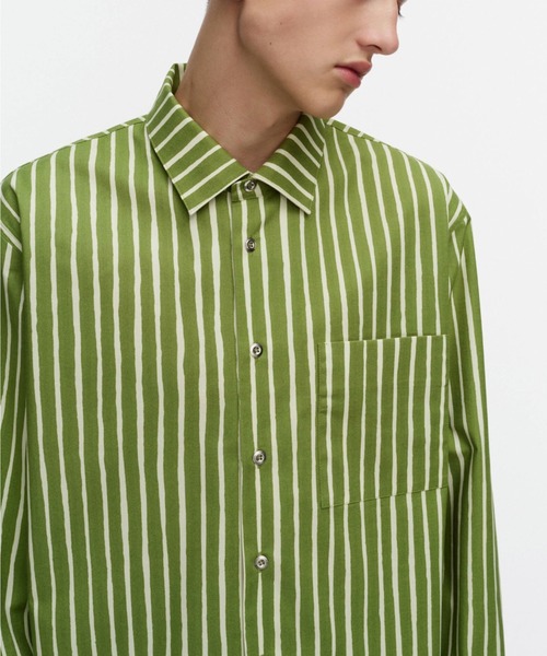 marimekko(マリメッコ)の「【kioski】Piccolo / Jokapoika blouse(シャツ/ブラウス・レディース・プラム/グリーン・SMALL/LARGE/MEDIUM/X-SMALL)」の5枚目の写真