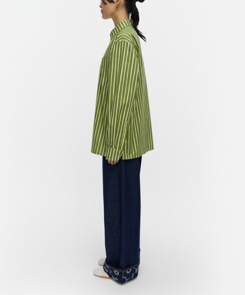 marimekko(マリメッコ)の「【kioski】Piccolo / Jokapoika blouse(シャツ/ブラウス・レディース・プラム/グリーン・SMALL/LARGE/MEDIUM/X-SMALL)」の7枚目の写真