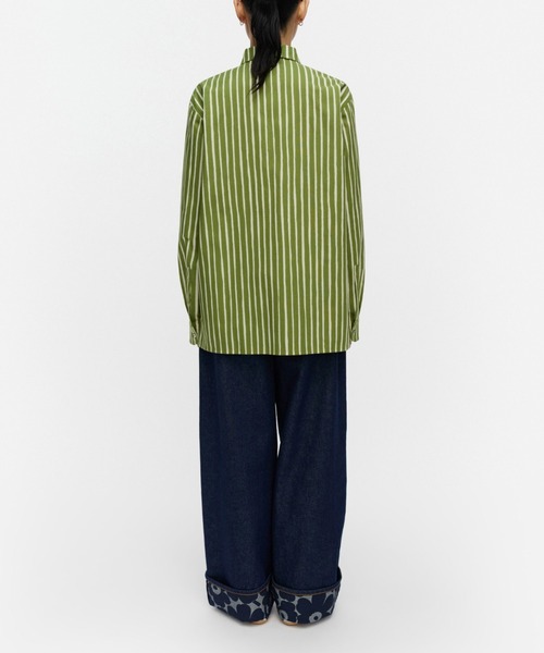 marimekko(マリメッコ)の「【kioski】Piccolo / Jokapoika blouse(シャツ/ブラウス・レディース・プラム/グリーン・SMALL/LARGE/MEDIUM/X-SMALL)」の8枚目の写真