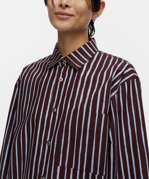 marimekko(マリメッコ)の「【kioski】Piccolo / Jokapoika blouse(シャツ/ブラウス・レディース・プラム/グリーン・SMALL/LARGE/MEDIUM/X-SMALL)」の12枚目の写真
