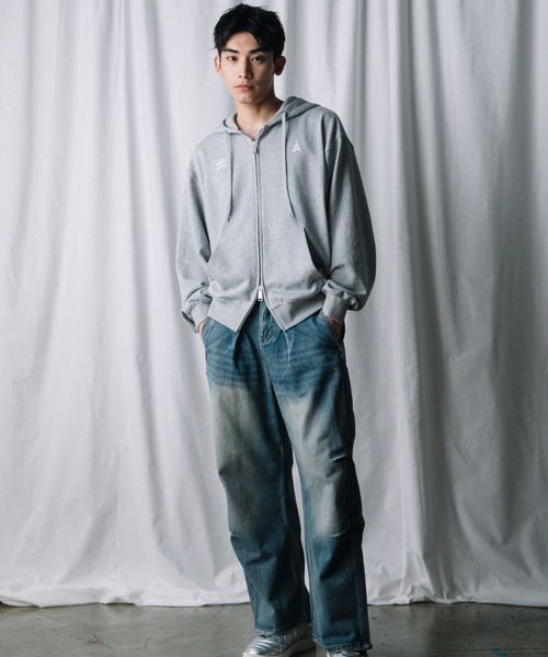ALAND（エーランド）の「【UNISEX】ALAND×UMBRO／裏毛パーカー（パーカー・レディース・ブルー/ブラック/グレー・LARGE/SMALL）」の13枚目の写真