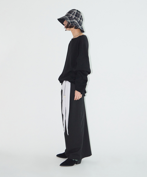 CITYSHOP(シティーショップ)の「《追加2》SMOOTH PULLOVER:ニット(ニット/セーター・レディース・パープル/チャコールグレー/ブラック・FREE)」の11枚目の写真