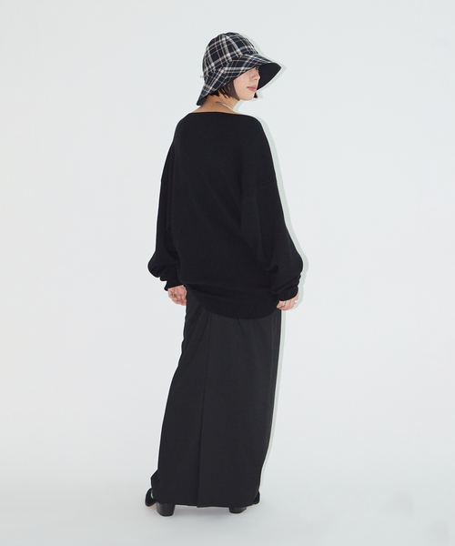 CITYSHOP(シティーショップ)の「《追加2》SMOOTH PULLOVER:ニット(ニット/セーター・レディース・パープル/チャコールグレー/ブラック・FREE)」の12枚目の写真