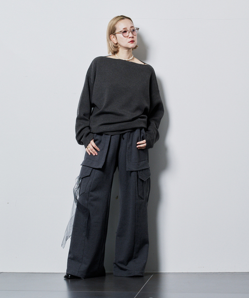 CITYSHOP(シティーショップ)の「《追加2》SMOOTH PULLOVER:ニット(ニット/セーター・レディース・パープル/チャコールグレー/ブラック・FREE)」の16枚目の写真