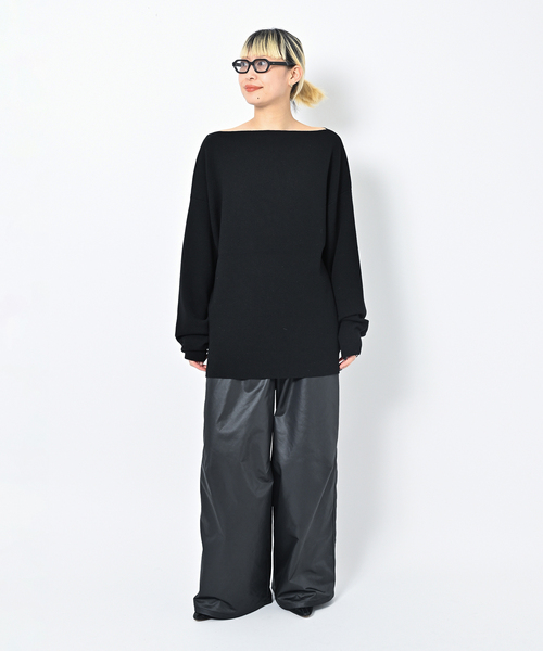 CITYSHOP(シティーショップ)の「《追加2》SMOOTH PULLOVER:ニット(ニット/セーター・レディース・パープル/チャコールグレー/ブラック・FREE)」の18枚目の写真