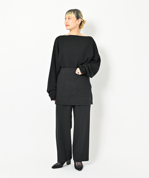 CITYSHOP(シティーショップ)の「《追加2》SMOOTH PULLOVER:ニット(ニット/セーター・レディース・パープル/チャコールグレー/ブラック・FREE)」の19枚目の写真