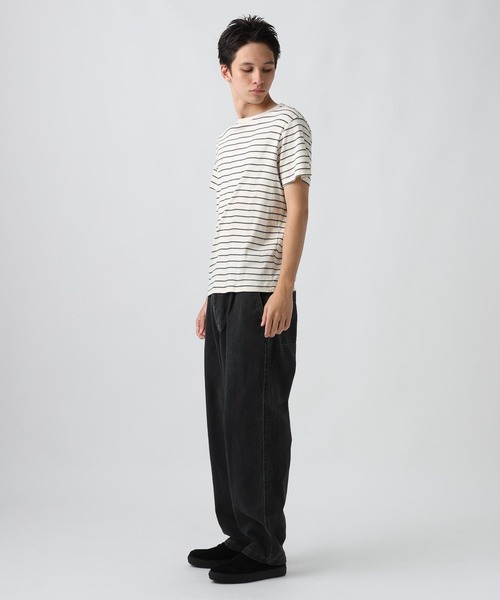 Robert P.Miller（ロバート ピー ミラー）の「[WEB限定]【Robert P.Miller】Panel-rib Crewneck Tee（Tシャツ/カットソー・メンズ・オフホワイト/ブラック/スモーク・LARGE/MEDIUM/X-LARGE）」の9枚目の写真