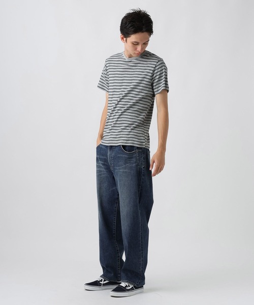 Robert P.Miller（ロバート ピー ミラー）の「[WEB限定]【Robert P.Miller】Panel-rib Crewneck Tee（Tシャツ/カットソー・メンズ・オフホワイト/ブラック/スモーク・LARGE/MEDIUM/X-LARGE）」の14枚目の写真