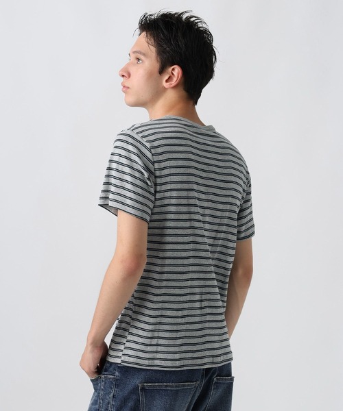 Robert P.Miller（ロバート ピー ミラー）の「[WEB限定]【Robert P.Miller】Panel-rib Crewneck Tee（Tシャツ/カットソー・メンズ・オフホワイト/ブラック/スモーク・LARGE/MEDIUM/X-LARGE）」の21枚目の写真