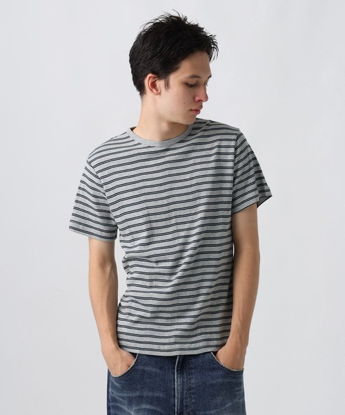 Robert P.Miller（ロバート ピー ミラー）の「[WEB限定]【Robert P.Miller】Panel-rib Crewneck Tee（Tシャツ/カットソー・メンズ・オフホワイト/ブラック/スモーク・LARGE/MEDIUM/X-LARGE）」の22枚目の写真