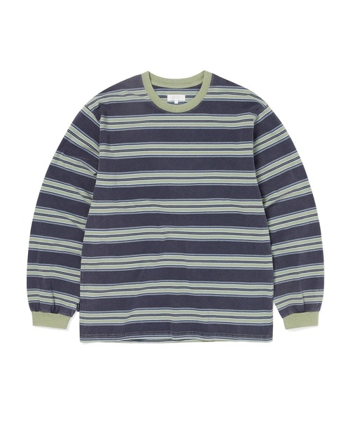 thisisneverthat(ディスイズネバーザット)の「Striped L/S Tee(Tシャツ/カットソー・メンズ・ブラック/ネイビー/パープル・S/XL/L/M)」の2枚目の写真
