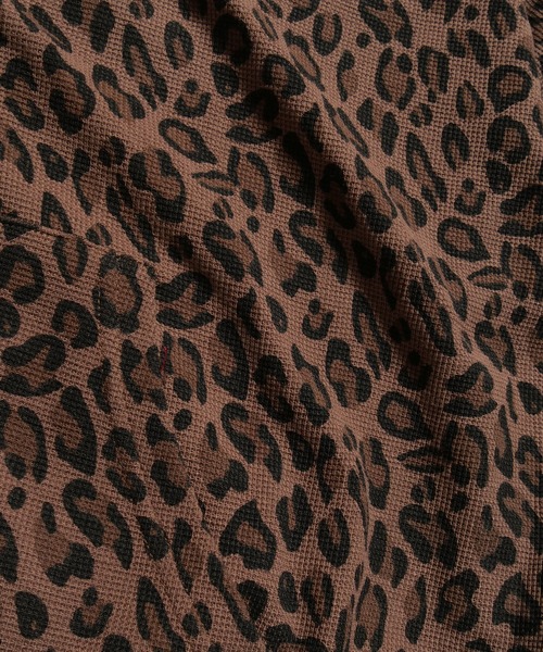 BGL(ビージーエル)の「BGL LOGO LEOPARD ZIP PARKA / ワッフル / サーマル / レオパード / ヒョウ柄 / Y2K / 韓国ストリート ジップパーカー(パーカー・レディース・ブラウン/グレー/ブラック・S/M/L)」の16枚目の写真