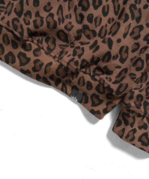 BGL(ビージーエル)の「BGL LOGO LEOPARD ZIP PARKA / ワッフル / サーマル / レオパード / ヒョウ柄 / Y2K / 韓国ストリート ジップパーカー(パーカー・レディース・ブラウン/グレー/ブラック・S/M/L)」の15枚目の写真