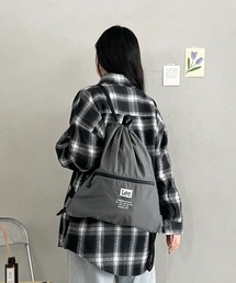 Lee.ポリエステル ナップサック.バックパック.軽量