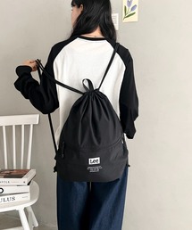 Lee.ポリエステル ナップサック.バックパック.軽量