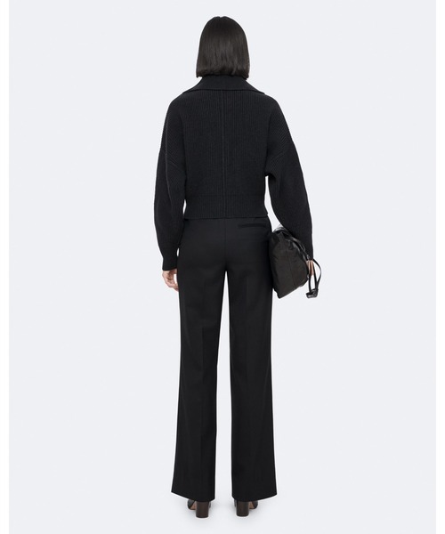 ALLSAINTS（オールセインツ）の「CARON CROPPED MERINO WOOL CARDIGAN | CARON クロップド メリノ ウール カーディガン（カーディガン/ボレロ・レディース・ネイビー・M/S/XS）」の4枚目の写真