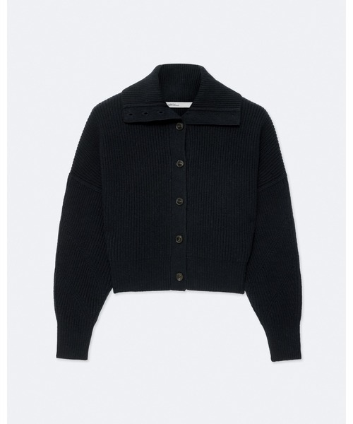 ALLSAINTS（オールセインツ）の「CARON CROPPED MERINO WOOL CARDIGAN | CARON クロップド メリノ ウール カーディガン（カーディガン/ボレロ・レディース・ネイビー・M/S/XS）」の7枚目の写真