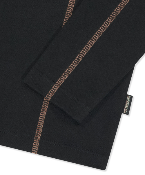 BROWNBREATH(ブラウンブレス)の「Wステッチポイントロングスリーブ(Tシャツ/カットソー・レディース・オリーブ/ブラック・SMALL/MEDIUM)」の10枚目の写真