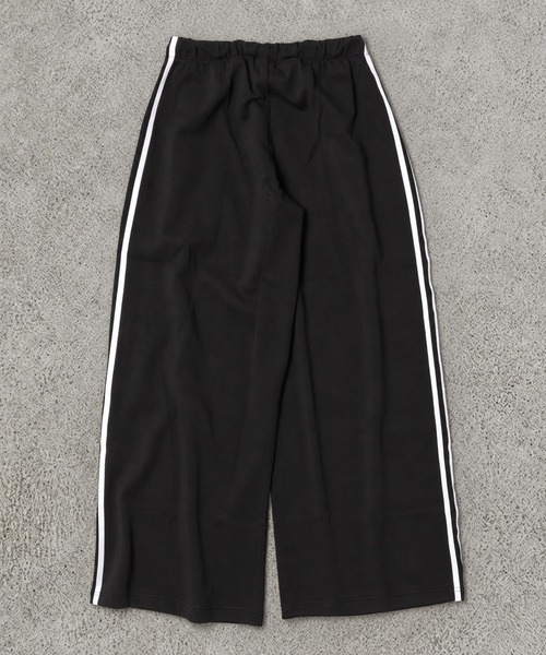 adidas(アディダス)の「【adidas Originals by JENNIE】ワイドパンツ / プリーツ トラックパンツ / アディダスオリジナルス adidas Originals(その他パンツ・レディース・ベージュ/ブラック・M)」の5枚目の写真
