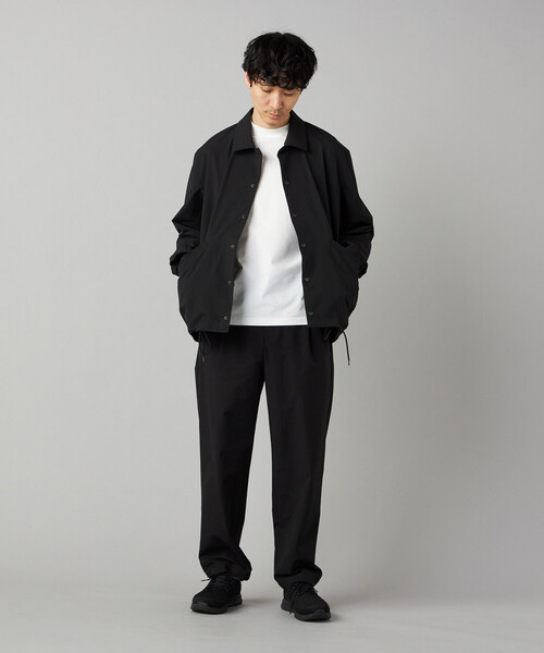 COMME CA MEN(コムサメン)の「【撥水】〔TEXBRID〕コーチジャケット(ブルゾン・メンズ・チャコール/ブラック・L/M)」の4枚目の写真