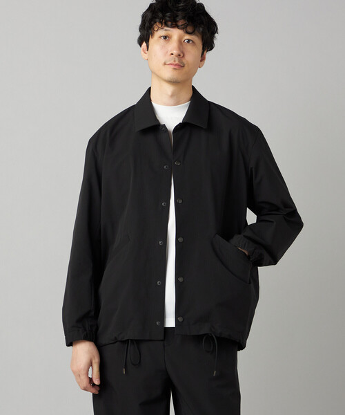 COMME CA MEN(コムサメン)の「【撥水】〔TEXBRID〕コーチジャケット(ブルゾン・メンズ・チャコール/ブラック・L/M)」の6枚目の写真