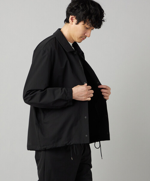 COMME CA MEN(コムサメン)の「【撥水】〔TEXBRID〕コーチジャケット(ブルゾン・メンズ・チャコール/ブラック・L/M)」の7枚目の写真