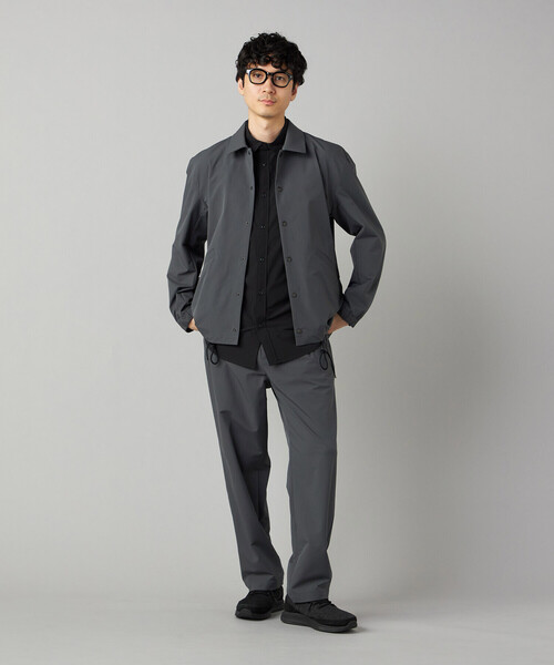 COMME CA MEN(コムサメン)の「【撥水】〔TEXBRID〕コーチジャケット(ブルゾン・メンズ・チャコール/ブラック・L/M)」の8枚目の写真