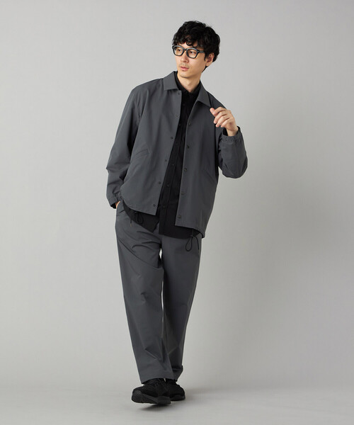 COMME CA MEN(コムサメン)の「【撥水】〔TEXBRID〕コーチジャケット(ブルゾン・メンズ・チャコール/ブラック・L/M)」の9枚目の写真