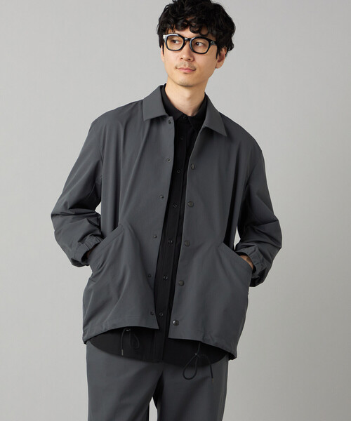 COMME CA MEN(コムサメン)の「【撥水】〔TEXBRID〕コーチジャケット(ブルゾン・メンズ・チャコール/ブラック・L/M)」の10枚目の写真